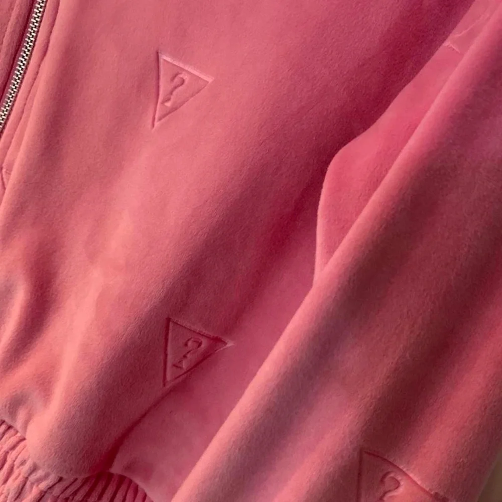 Guess pink zip up hoodie - Picture 3 of 3